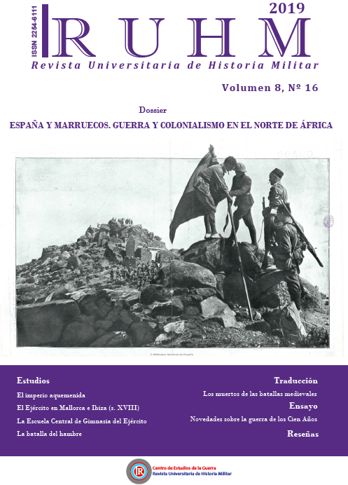 					View Vol. 8 No. 16 (2019): España y Marruecos: Guerra y colonialismo en los siglos XIX y XX
				